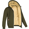 Men's Zip Hoodie Sweatshirt Sherpa Hoodie Jacket Sweat Jacket Apparel Hoodies by Inlyline