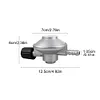 Low Pressure Gas Regulator Adjustable Control Valve Propane Tank Connection Kit