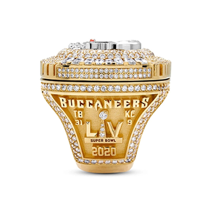 In Stock 55 Th NFL Official Tampa Bay Pirates Super Bowl Championship Ring Tom Bredi Ring