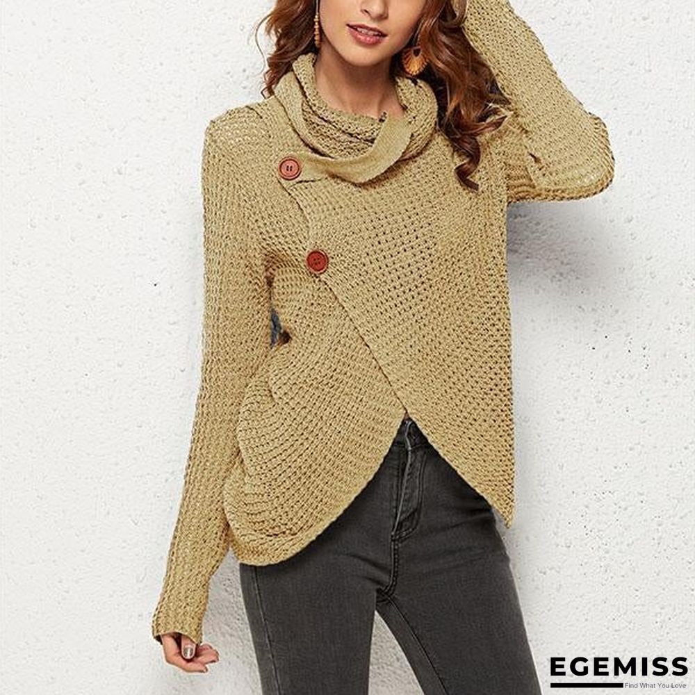 Casual Buttons Irregular Sweaters | EGEMISS