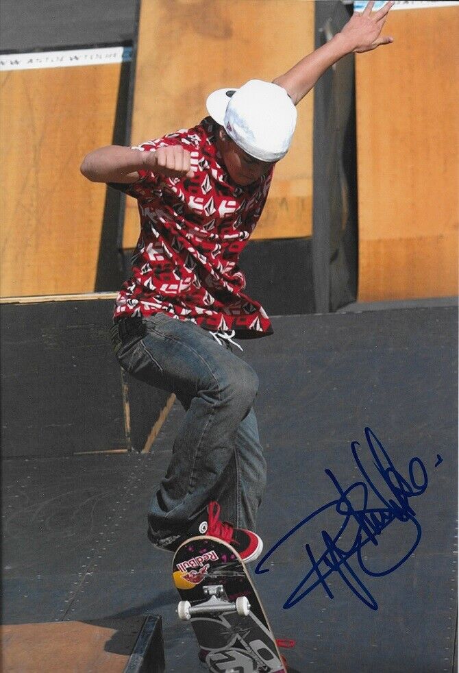 *RYAN SHECKLER*SIGNED*AUTOGRAPHED*Photo Poster painting*SKATEBOARDING*COA*8 x 12