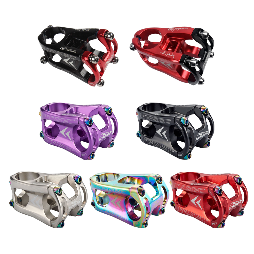 

Mountain Bike Stem 31.8 mm 50mm 7075 Aluminum Alloy Short Stem with Bolts, Colorful, 501 Original