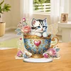 Tasse &Agrave; Th&eacute; Chaton-Bricolage Ornement