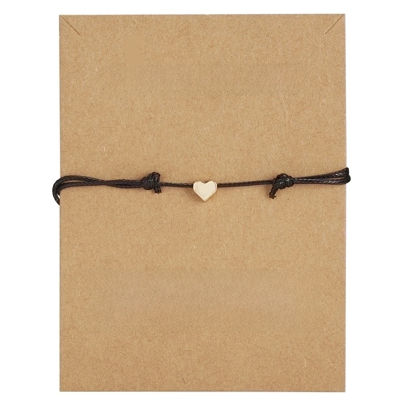 New Fashion Necklace Heart-shaped Butterfly Weaving Adjustable Copper Bracelet