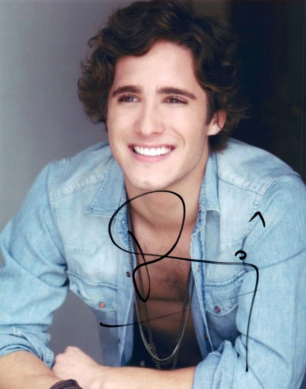 Diego Boneta Signed Autograph 8x10 Photo Poster painting Scream Queens Shirtless Actor COA