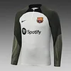 2023/2024 Barcelona Half-Pull Training Suit Grey Jersey Set