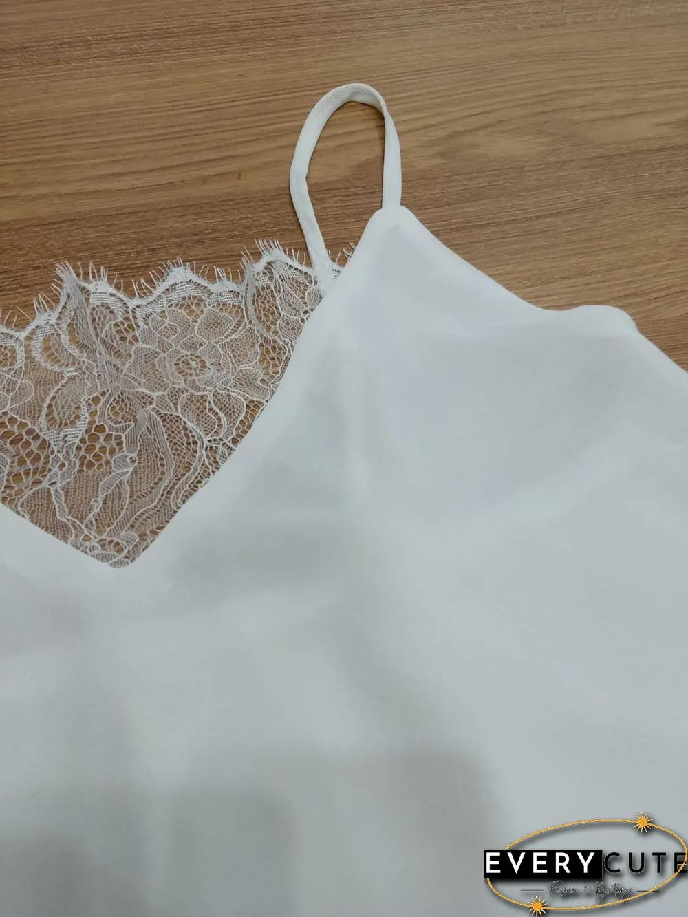 Womens V Neck Lace Camisole Tank Tops