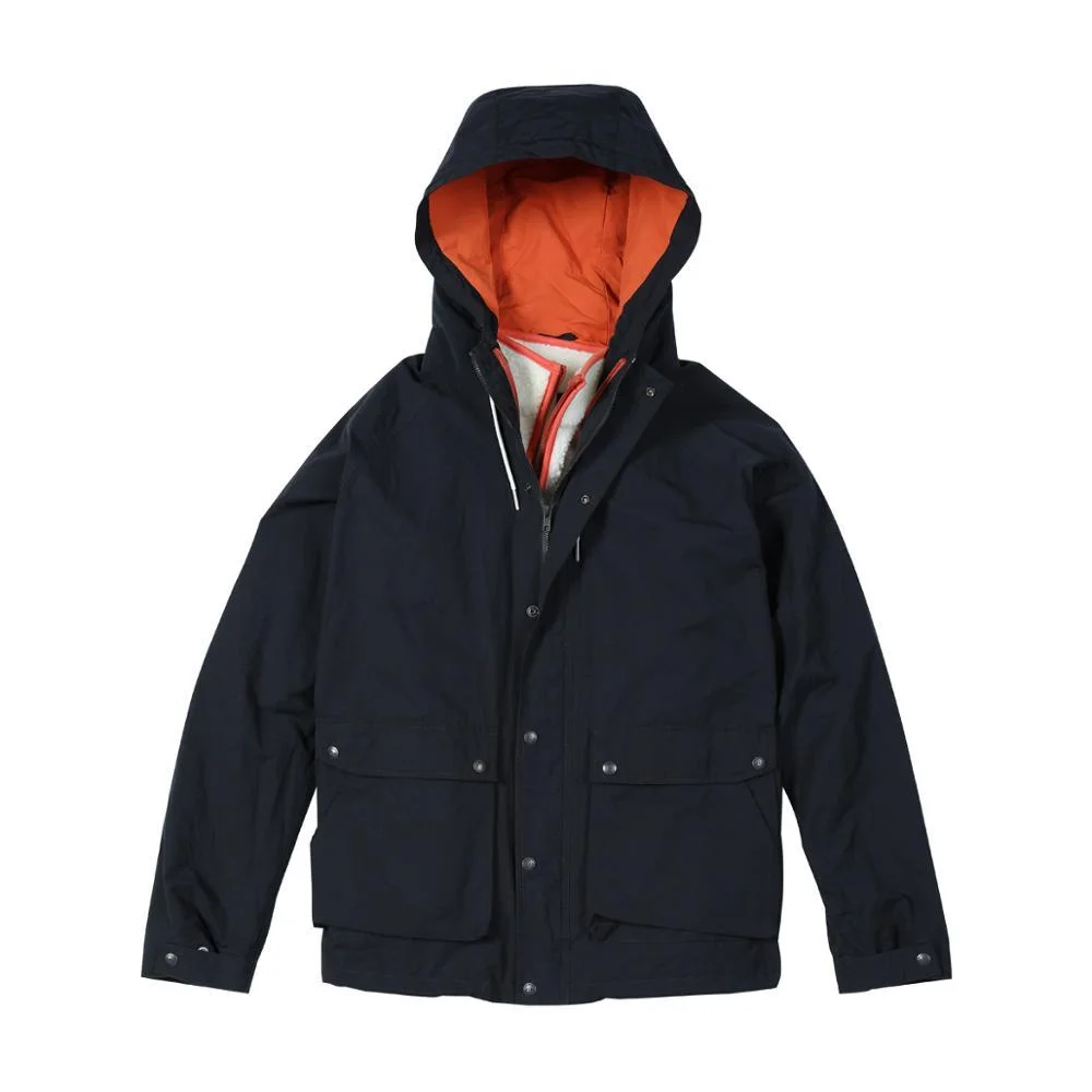 SIMWOOD 2021 Autumn winter new fleece inner vest removable coats men fashion warm long jackets hooded plus size outerwear 980606