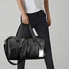 Leder Sporttasche Reisetasche mit Schuhfach, Echtleder Fitnesstasche Umhängetasche Gym Bag, Wasserdicht Handgepäck Weekender Rucksack für Männer und Frauen