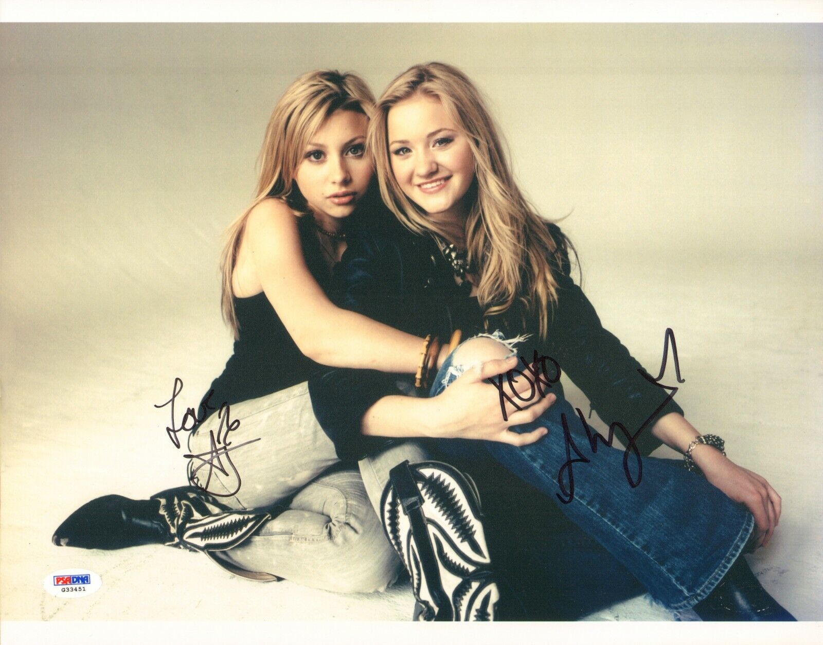 Aly & AJ Michalka Signed 11x14 Photo Poster painting PSA/DNA iZombie Super 8 Picture Autograph