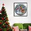Diamond Painting-DIY Crystal Rhinestone Travelling Snowman