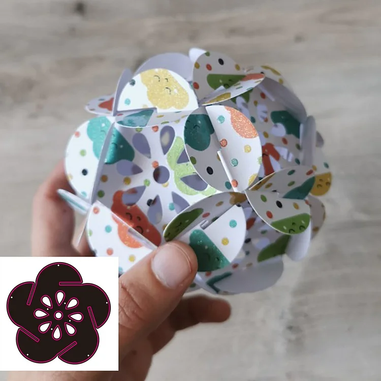 New Orbicular flower Balls metal cutting die scrapbook for photo album paper diy gift card decoration embossed dice