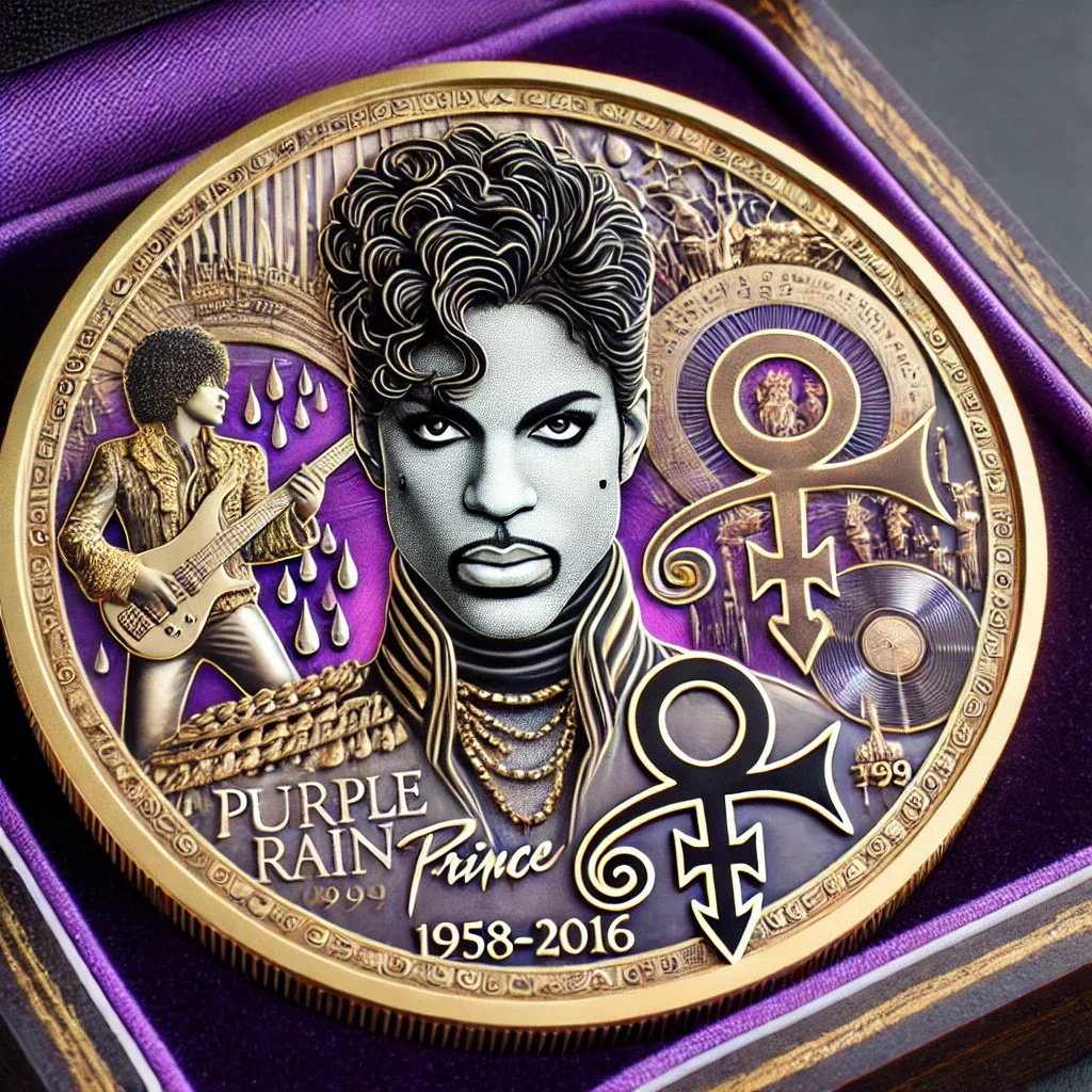 🔥Limited Edition🎁Prince Commemorative Coin