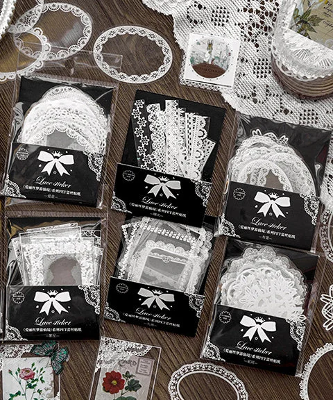 240 Pcs Lace Border Stickers Set-Himinee.com