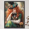 (Big Size)Mad Hatter - 11CT Stamped Cross Stitch - 50*65cm