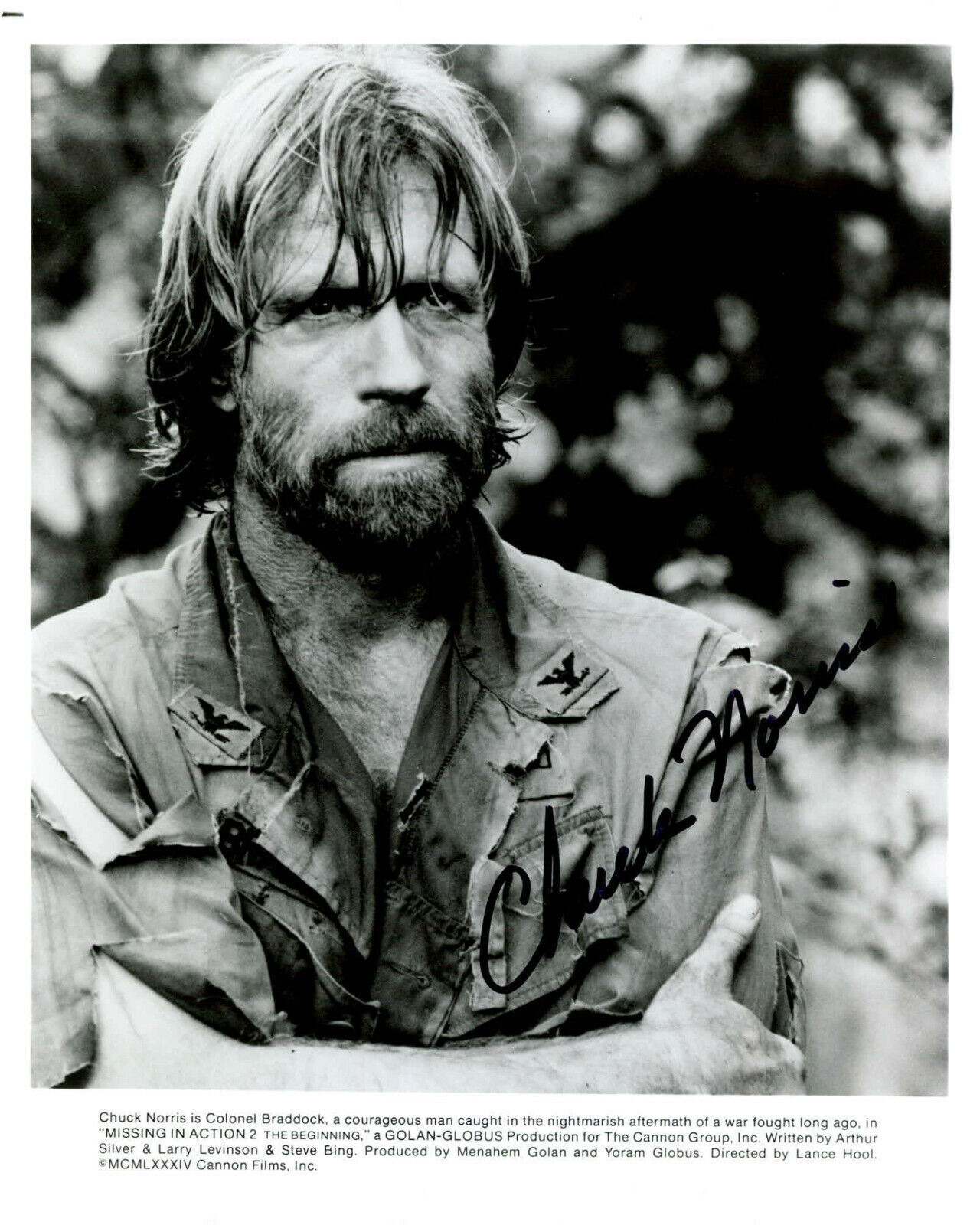 Chuck Norris signed 8x10 Photo Poster painting In-person