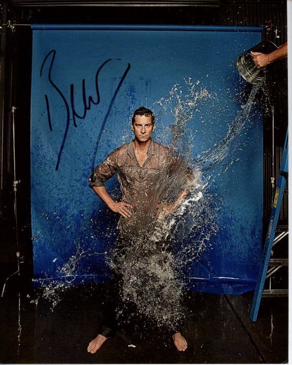 BEAR GRYLLS Signed Autographed MAN VS. WILD Photo Poster painting