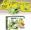 Children's educational rail car DIY puzzle rail car electric sliding train