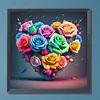 Diamond Painting-DIY Full Round Drill Colourful Love Roses