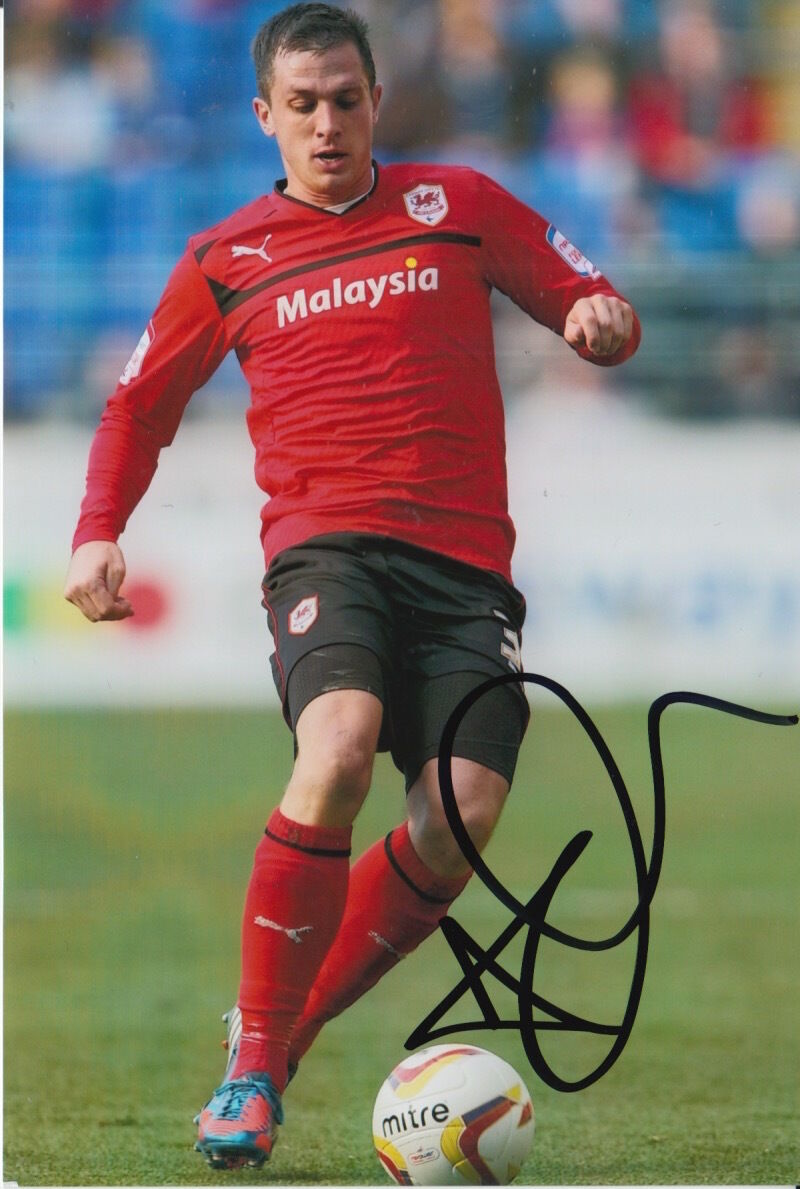 CARDIFF CITY HAND SIGNED ANDREW TAYLOR 6X4 Photo Poster painting 2.