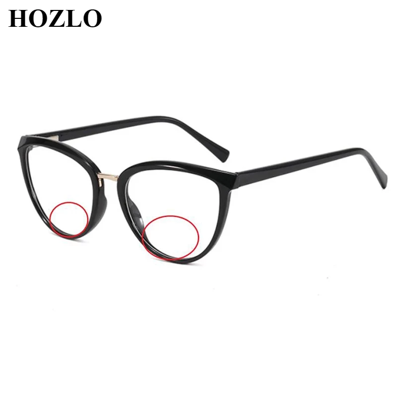Inset Spectacles Women Cat Eyes Anti Blue Ray Bifocals Reading Glasses Female Retro ...
