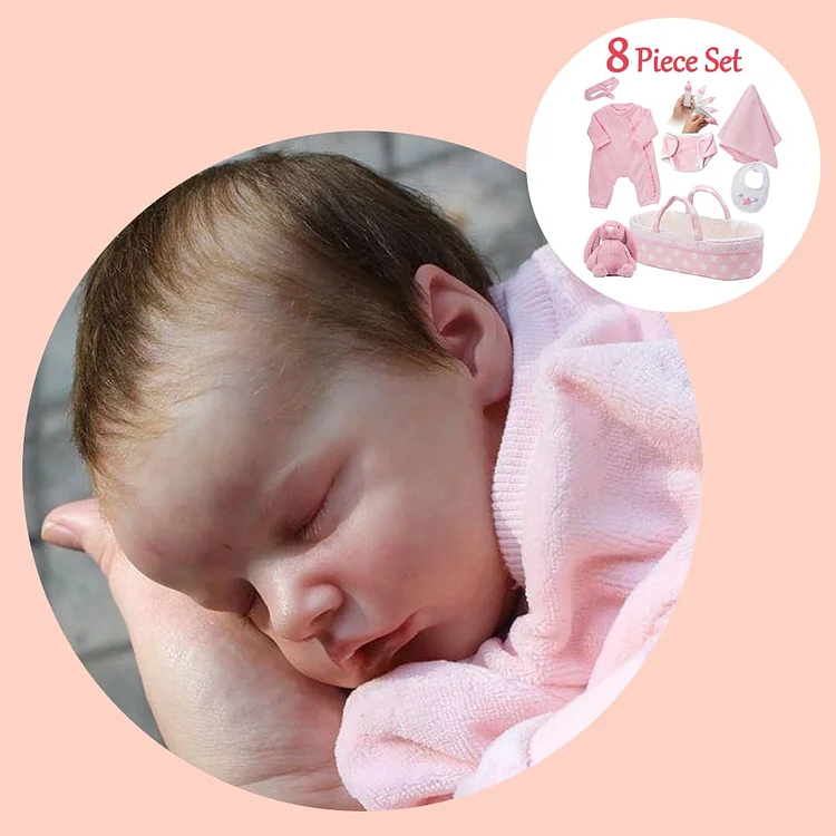 [Asleep Doll] 12'' Super Trending Realistic Miniature Reborn Baby Girl Doll Sanne By Dollreborns®