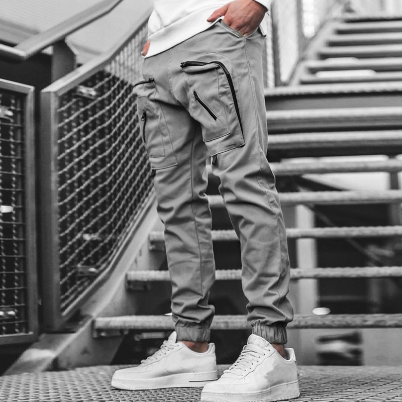 Livereid Fashionable Zipper Pocket Sports Men's Casual Pants - Livereid