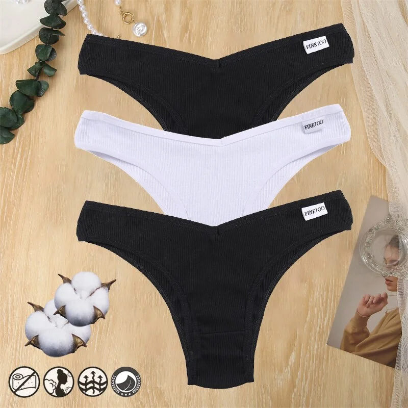 Billionm Cotton Women Panties Sexy V Waist Underwear T-back Underpants Woman Brazilian Pantys Female Briefs Intimates Lingerie