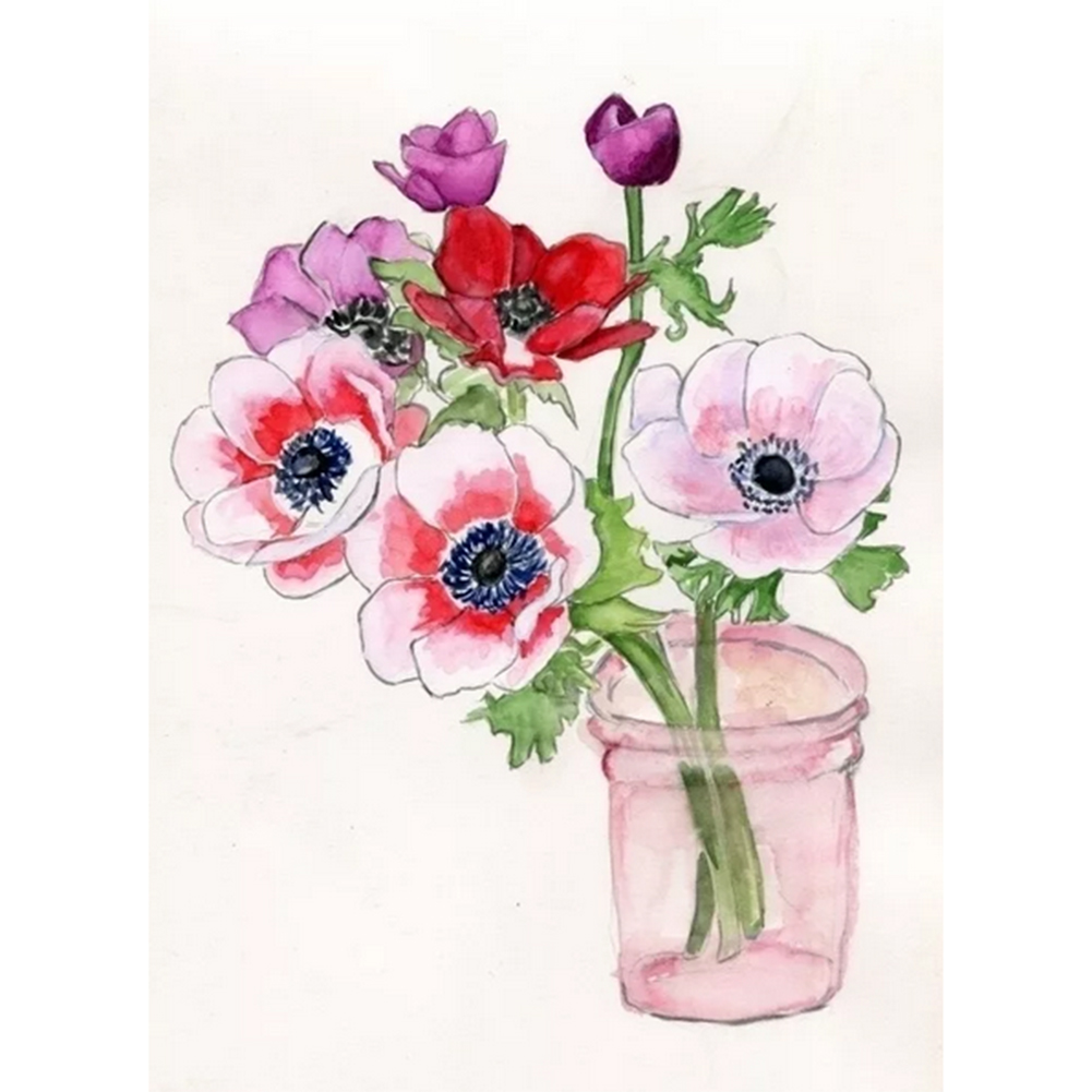 

30*40cm - Painting By Numbers - Flower, 501 Original