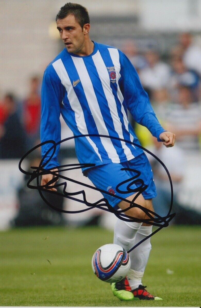 HARTLEPOOL UNITED HAND SIGNED PETER HARTLEY 6X4 Photo Poster painting 2.