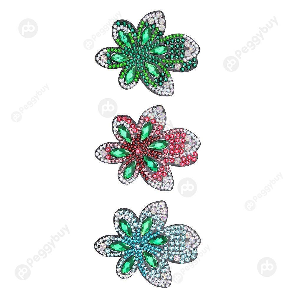 

3pcs Flower Hairpin-DIY Creative Diamond Fashion Accessories, 501 Original