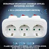 3 Horizontal Socket Power Adapter Power Converter Socket for Living Room Bedroom