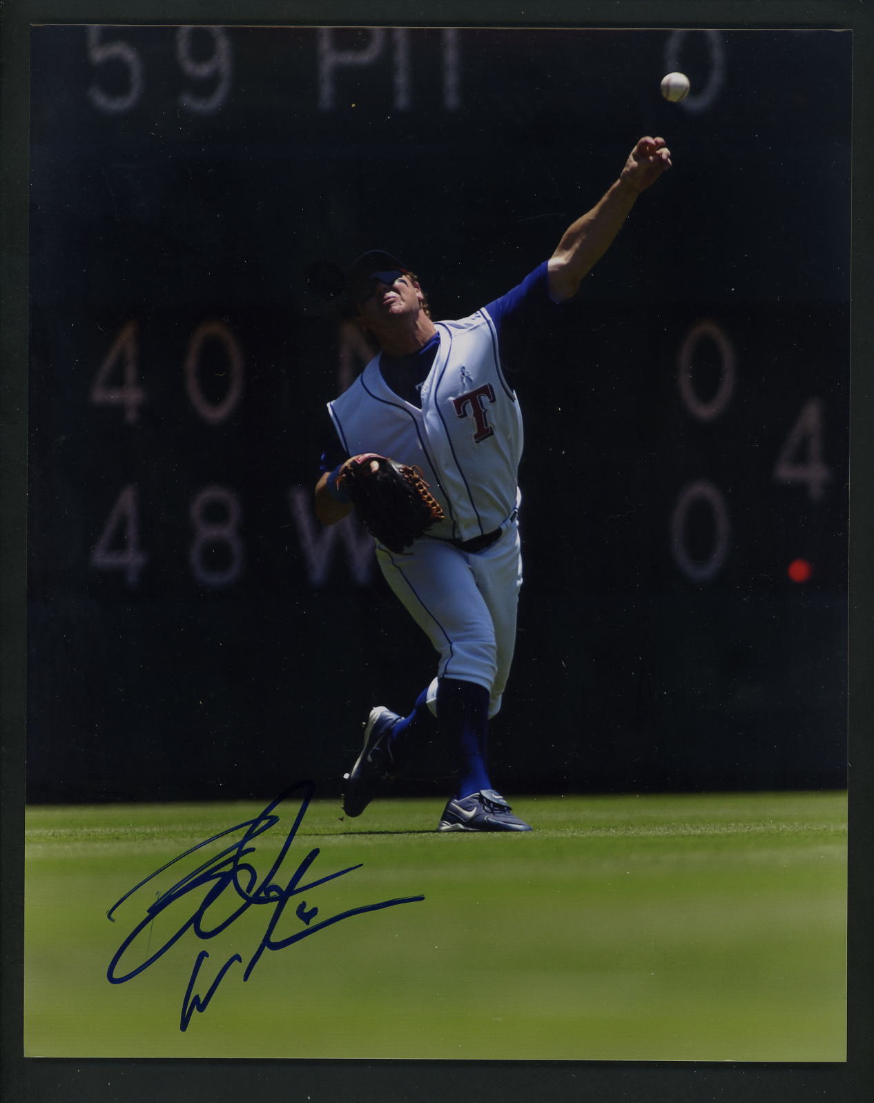 Brad Wilkerson Signed Autographed 8 x 10 Photo Poster painting Texas Rangers