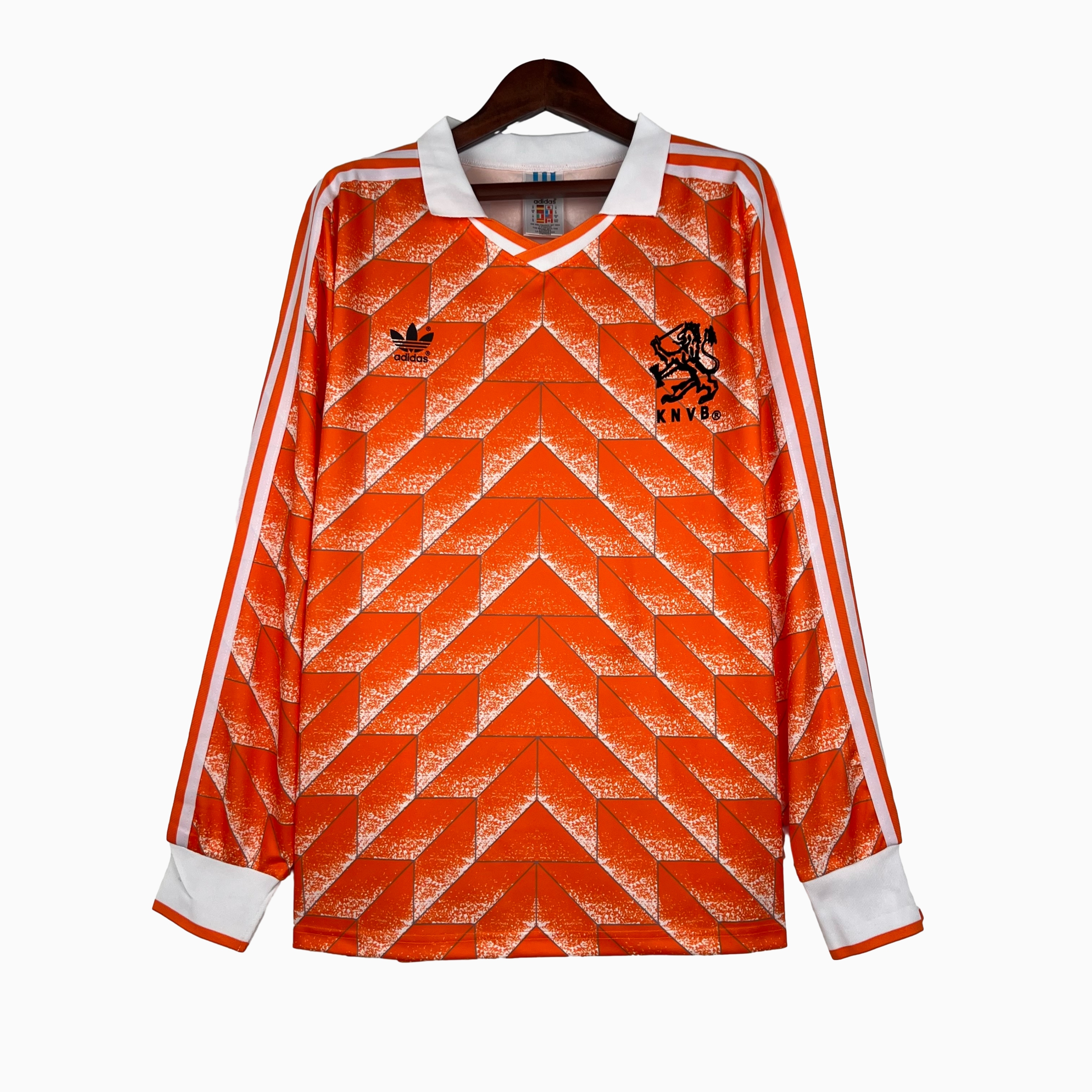 Retro Netherlands1988 Home Stadium Long Sleeve Jersey
