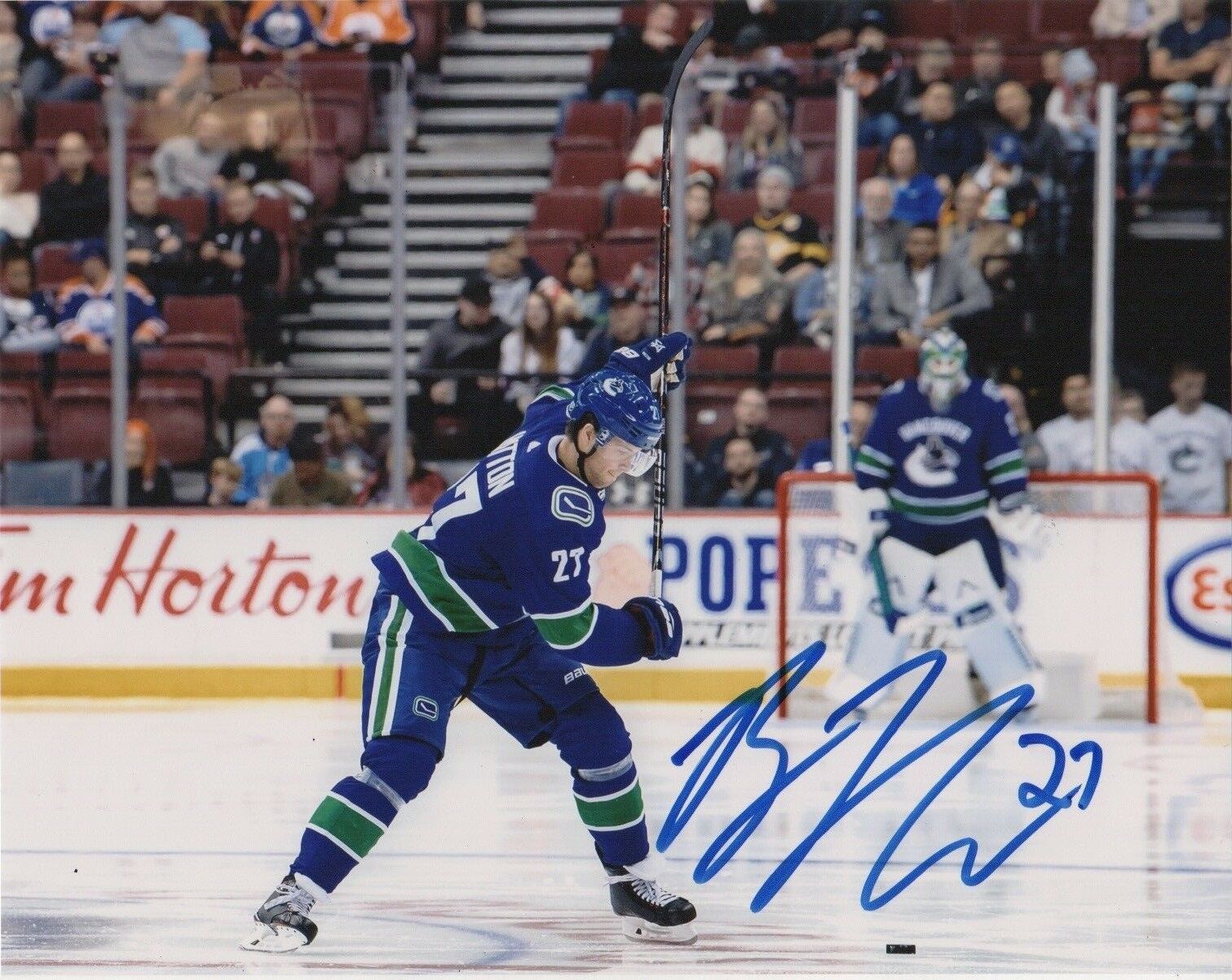 Vancouver Canucks Ben Hutton Autographed Signed 8x10 NHL Photo Poster painting COA #5