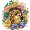 >SALE<5D DIY Partial Special Shaped Drill Diamond Painting Wreath Hedgehog Kit 30x30cm