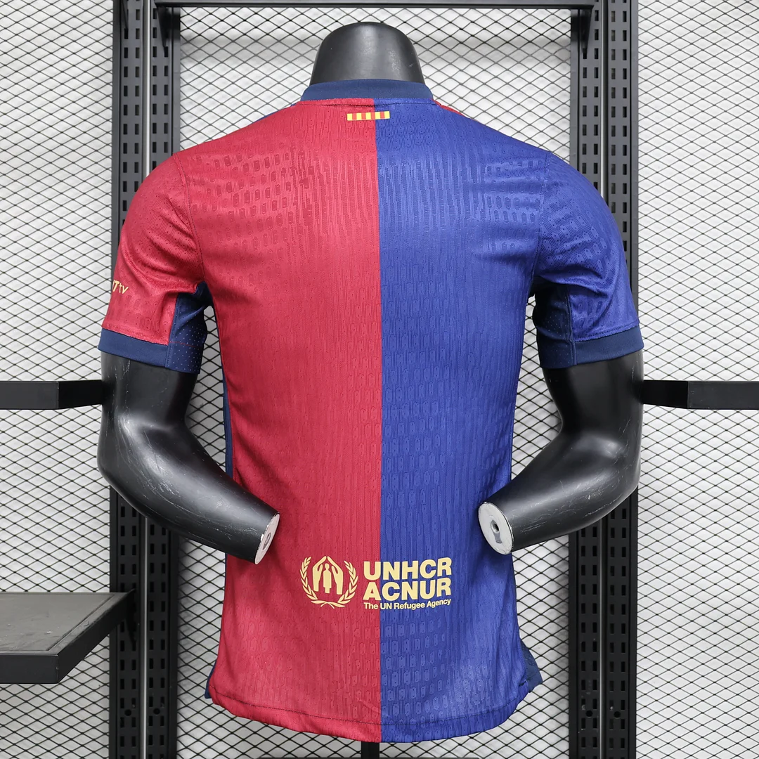 24/25 Barcelona Home New Sponsor Player Version Football Shirt Thai Quality