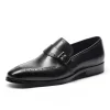 Mens Side Buckle Loafers Shoes