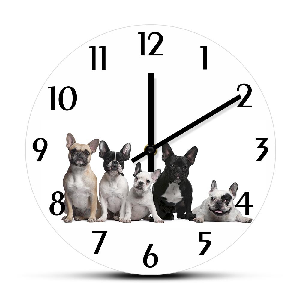 

French Bulldog - Frameless Acrylic Wall Clock, 501 Original