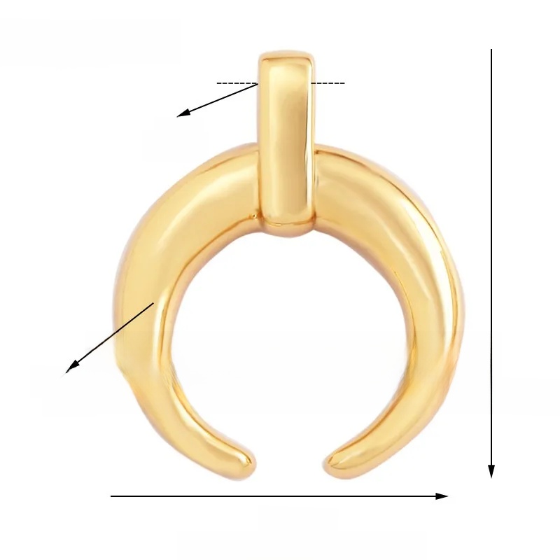 1 Piece 12 * 23mm 15*15mm 5*12mm Hole 5~5.9mm Half 925 Silver Zircon Sun Moon Pendant Jewelry Accessories