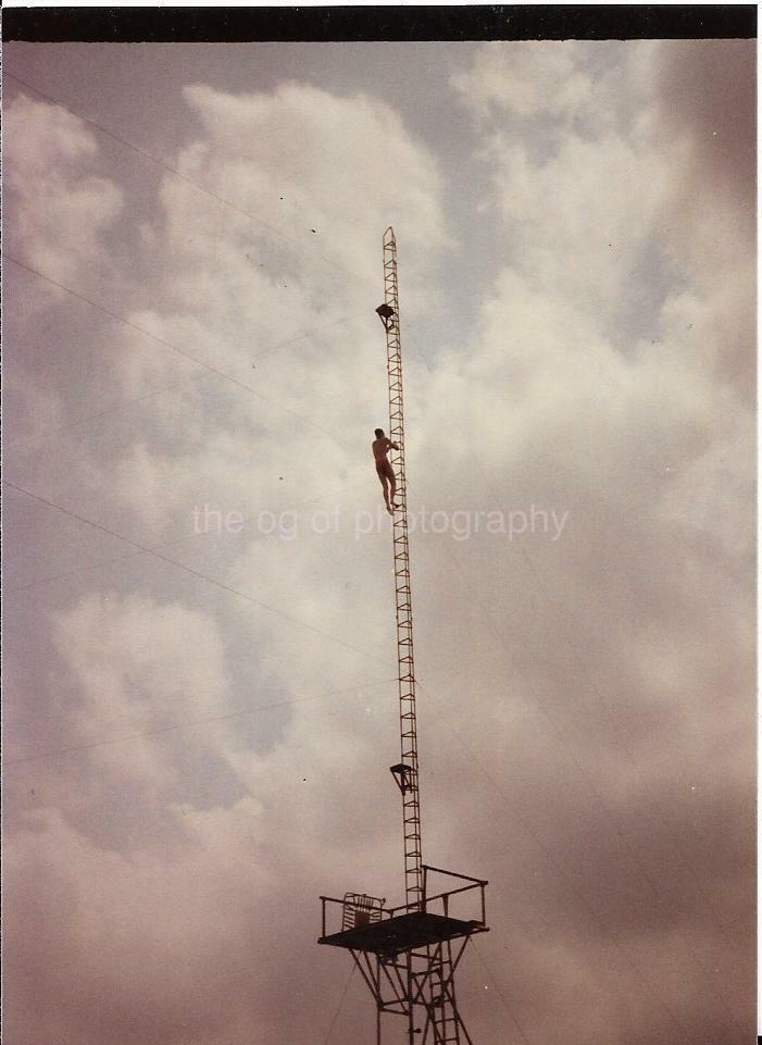 FOUND Photo Poster paintingGRAPH Color HIGH DIVER Original Snapshot VINTAGE 111 12 C