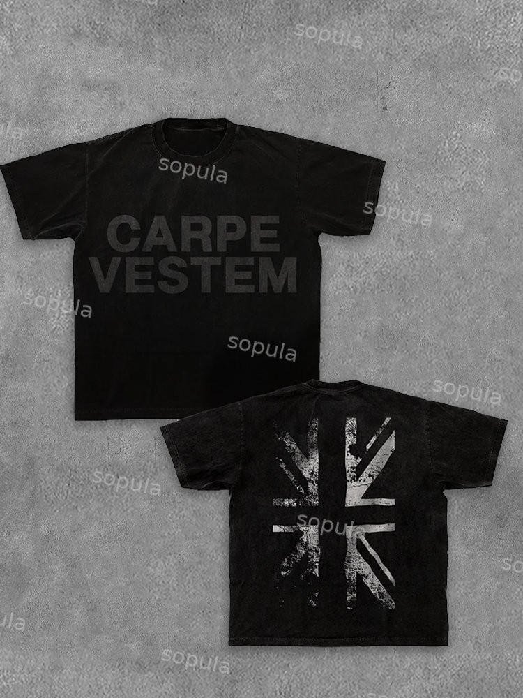 Black Carpe Vestem "UK" Flag Tees - SOPULA
