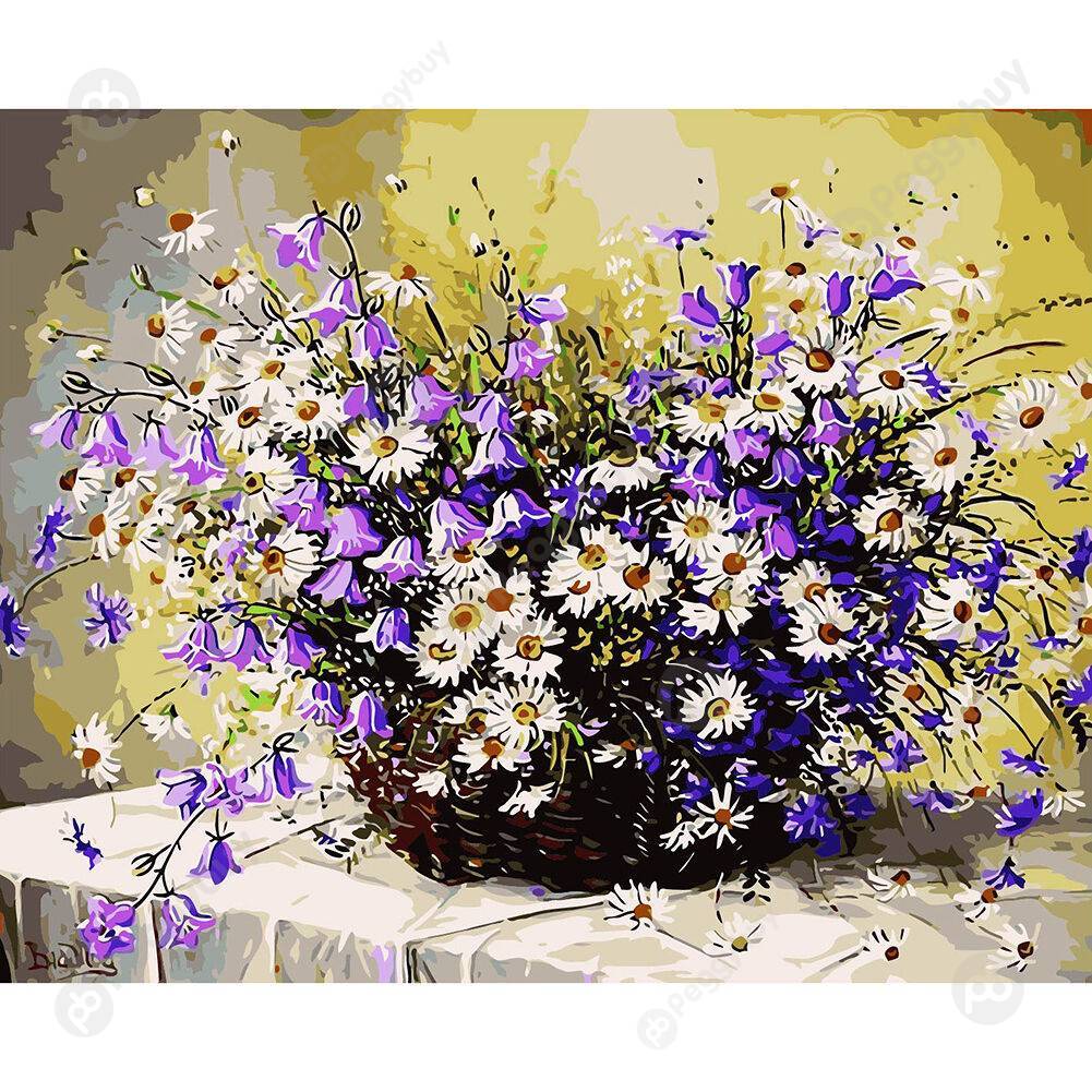 

50*40CM Paint By Numbers-Flower Baske, 501 Original