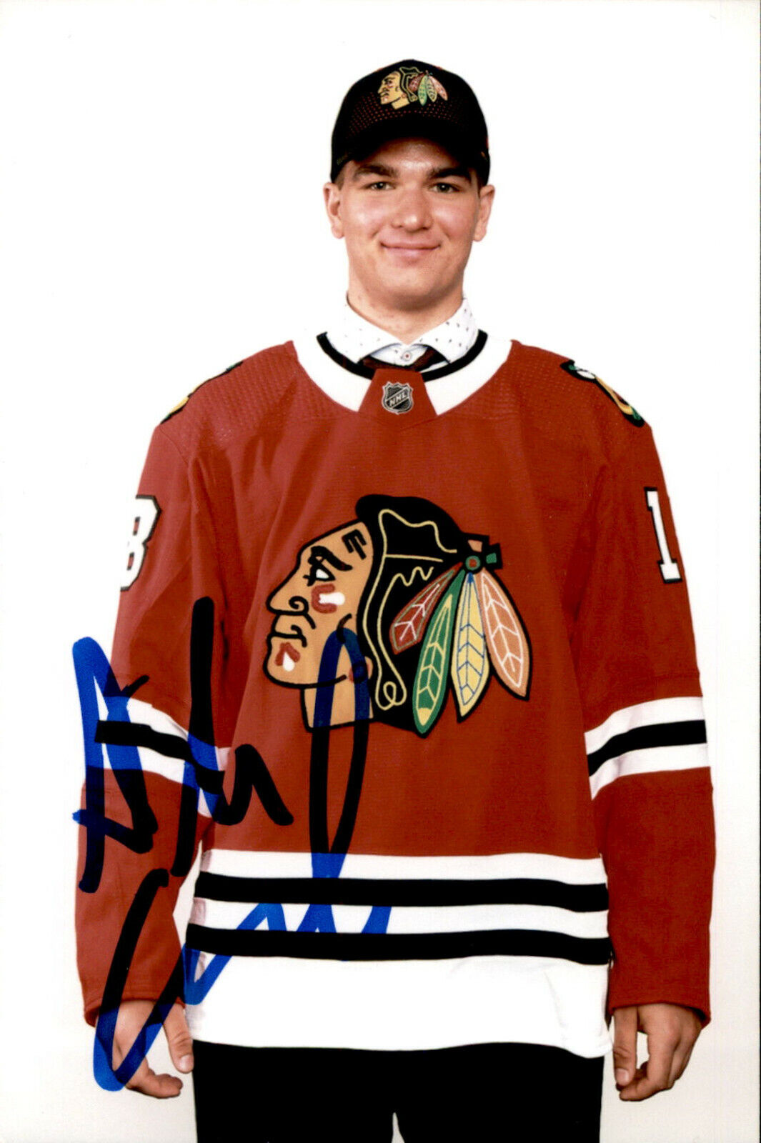 Alexis Gravel SIGNED 4x6 Photo Poster painting CHICAGO BLACKHAWKS #2