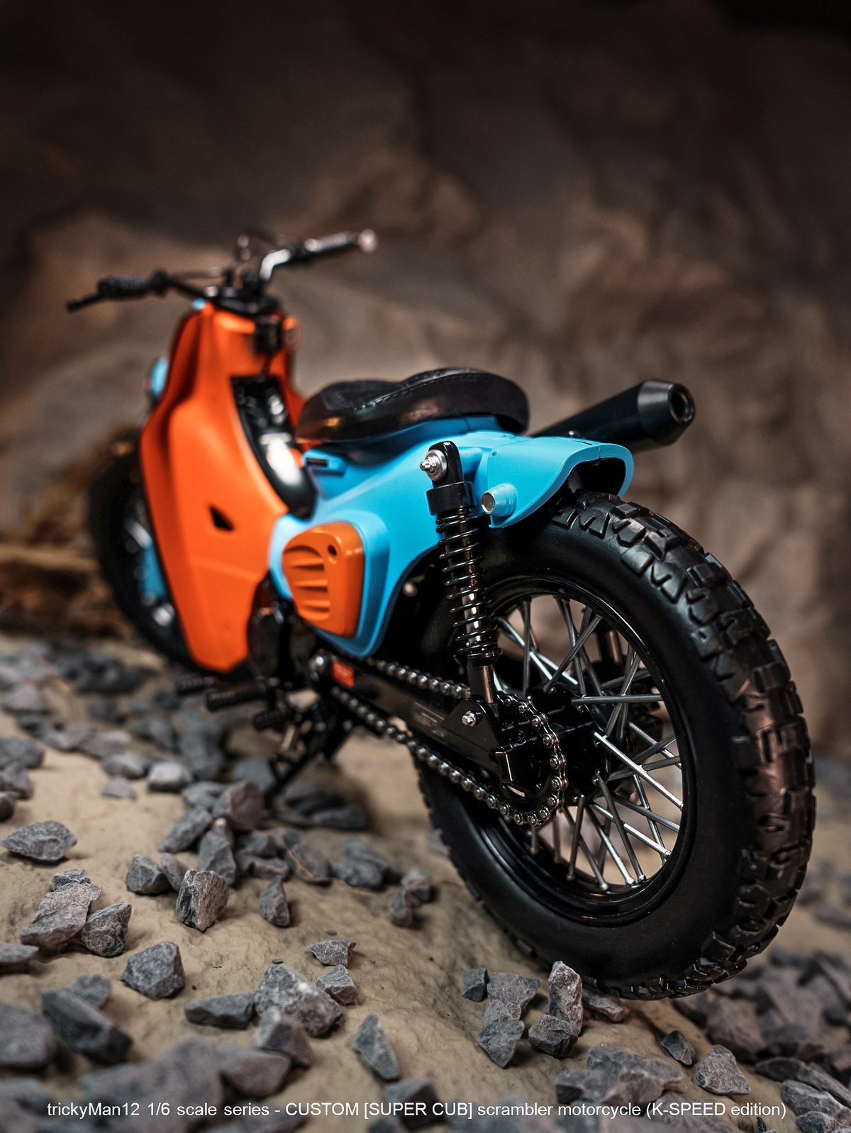 TrickyMan12 - 1/6 SUPER CUB scrambler motorcycle (K-SPEED edition