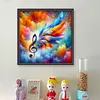 Colorful Musical Note Feather-11CT Stamped Cross Stitch 40*40cm/15.75*15.75in tapestrymarket