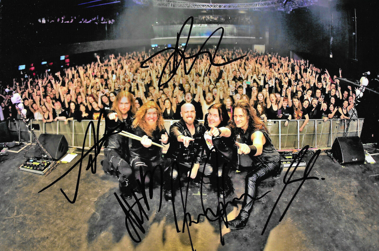 Beast in Black Band signed 8x12 inch Photo Poster painting autographs