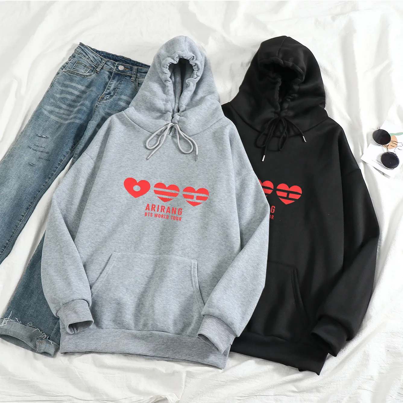 BTS Arirang World Tour Loving Hoodie - Triple Heart Logo