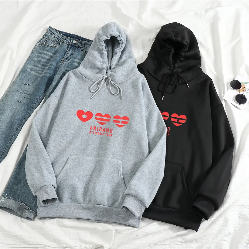 BTS Arirang World Tour Loving Hoodie - Triple Heart Logo