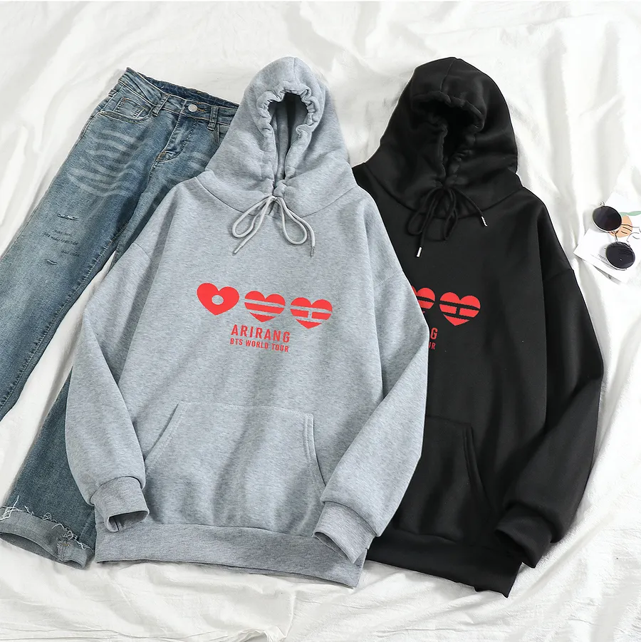 BTS Arirang World Tour Loving Hoodie - Triple Heart Logo